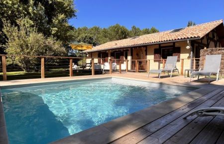 La bergerie des Landes avec sa piscine chauffée. Gîte n°20702 Lit-et-Mixe - Landes - La bergerie des Landes avec sa piscine chauffée.