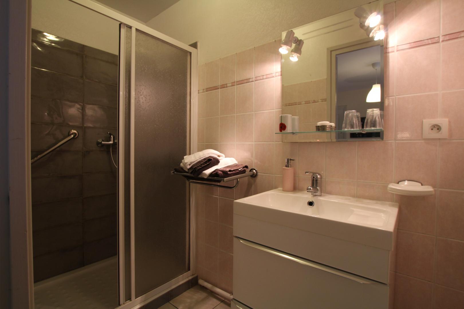 campagne - douche avec barre d'appui photo 19