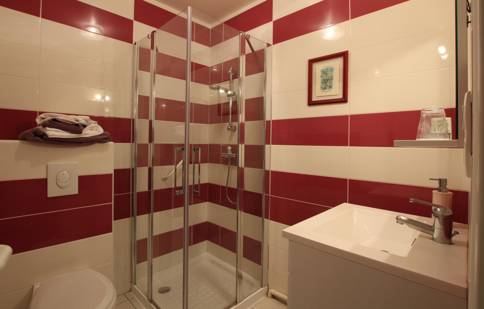 saumon - douche avec barre d'appui photo 21